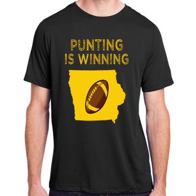 punting is winning iowa I cheer For The Punter Adult ChromaSoft Performance T-Shirt