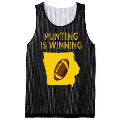 punting is winning iowa I cheer For The Punter Mesh Reversible Basketball Jersey Tank