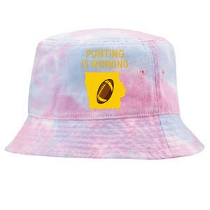 punting is winning iowa I cheer For The Punter Tie-Dyed Bucket Hat