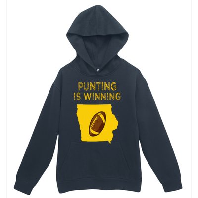 punting is winning iowa I cheer For The Punter Urban Pullover Hoodie