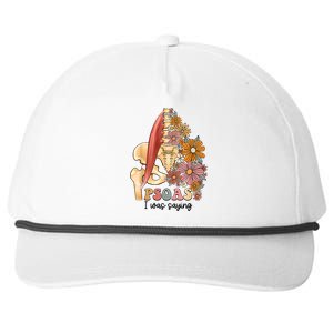 Psoas I Was Saying Physical Therapist Funny Yoga Snapback Five-Panel Rope Hat