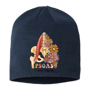 Psoas I Was Saying Physical Therapist Funny Yoga Sustainable Beanie