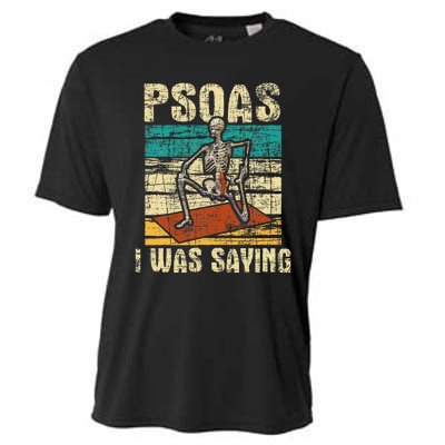 Psoas I Was Saying Massage Therapist Therapy Lmt Masseuse Cooling Performance Crew T-Shirt