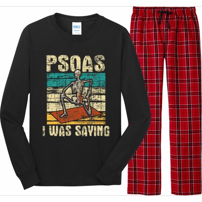 Psoas I Was Saying Massage Therapist Therapy Lmt Masseuse Long Sleeve Pajama Set