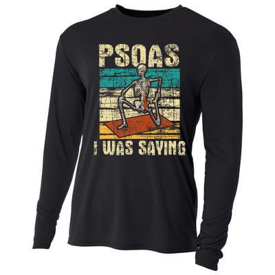 Psoas I Was Saying Massage Therapist Therapy Lmt Masseuse Cooling Performance Long Sleeve Crew