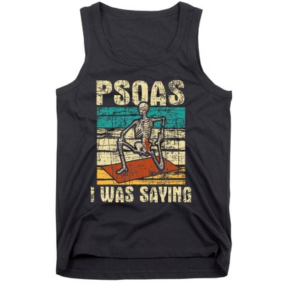 Psoas I Was Saying Massage Therapist Therapy Lmt Masseuse Tank Top