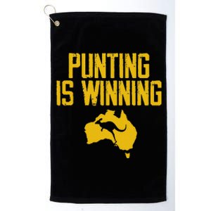 Punting Is Winning Australia Map Platinum Collection Golf Towel