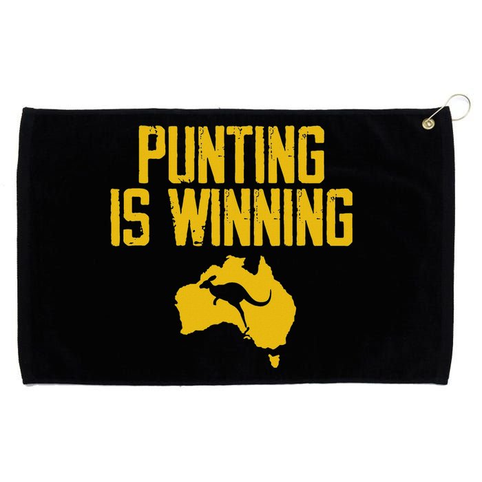 Punting Is Winning Australia Map Grommeted Golf Towel