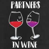 Partners In Wine Cool Wine Ers Gift 7 Panel Mesh Trucker Snapback Hat