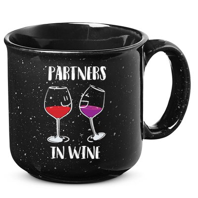 Partners In Wine Cool Wine Ers Gift 15oz Campfire Ceramic Mug