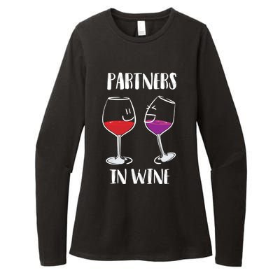 Partners In Wine Cool Wine Ers Gift Womens CVC Long Sleeve Shirt