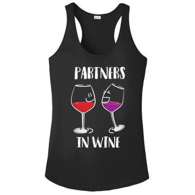 Partners In Wine Cool Wine Ers Gift Ladies PosiCharge Competitor Racerback Tank