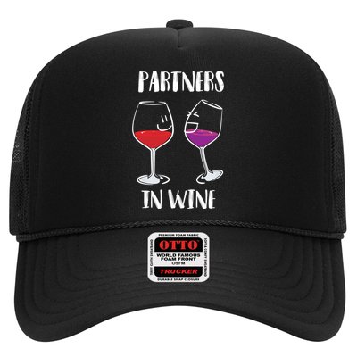 Partners In Wine Cool Wine Ers Gift Trucker Hat