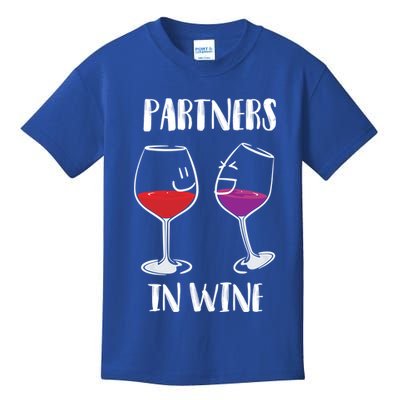 Partners In Wine Cool Wine Ers Gift Kids T-Shirt