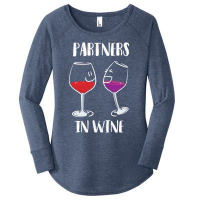 Partners In Wine Cool Wine Ers Gift Women's Perfect Tri Tunic Long Sleeve Shirt