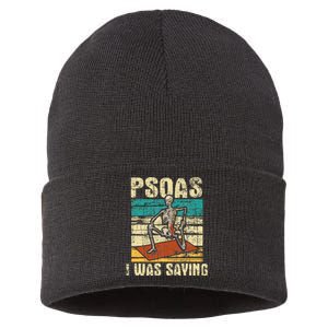 Psoas I Was Saying Massage Therapist Therapy LMT Masseuse Sustainable Knit Beanie