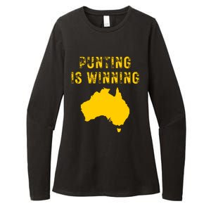 Punting Is Winning Iowa I Cheer For The Punter Womens CVC Long Sleeve Shirt