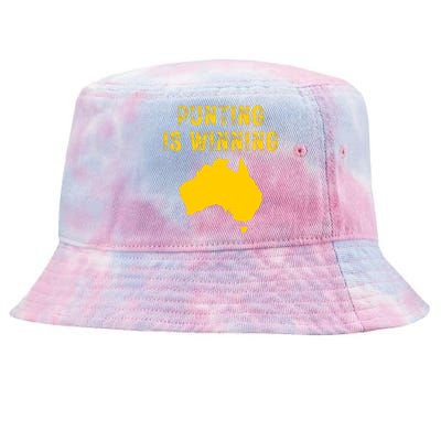 Punting Is Winning Iowa I Cheer For The Punter Tie-Dyed Bucket Hat