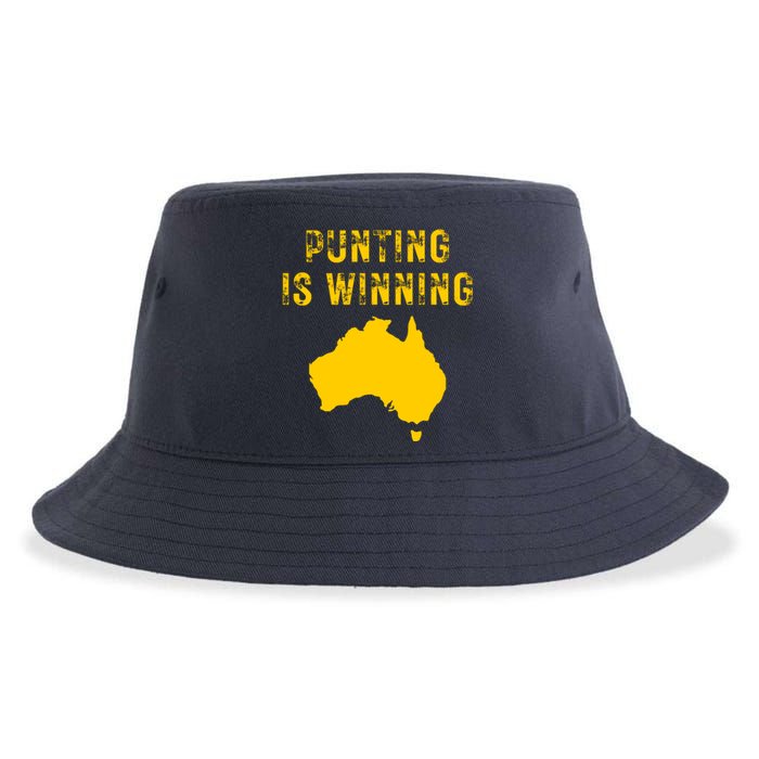 Punting Is Winning Iowa I Cheer For The Punter Sustainable Bucket Hat