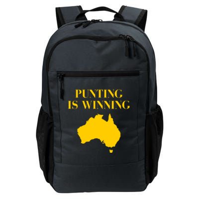 Punting Is Winning Iowa I Cheer For The Punter Daily Commute Backpack