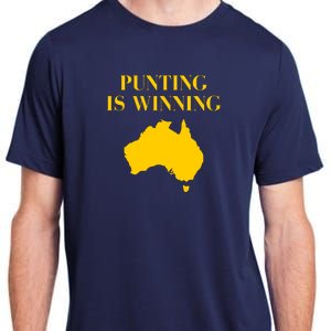 Punting Is Winning Iowa I Cheer For The Punter Adult ChromaSoft Performance T-Shirt