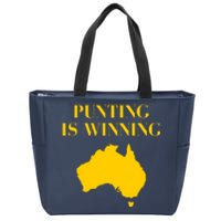 Punting Is Winning Iowa I Cheer For The Punter Zip Tote Bag