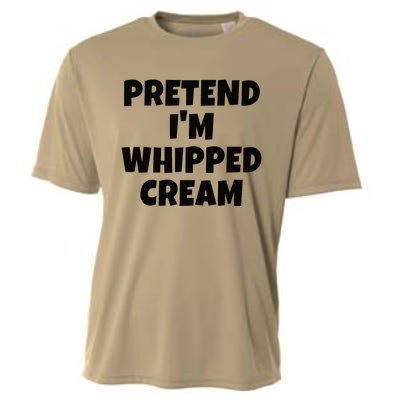 Pretend IM Whipped Cream Thanksgiving Funny Food Costume Cooling Performance Crew T-Shirt