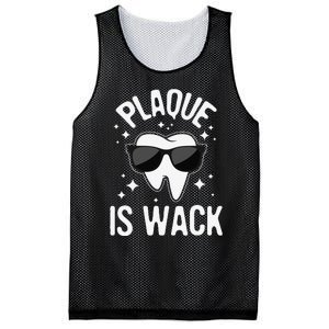 Plaque Is Wack Dentist Tooth Dental Hygienist Assistant Mesh Reversible Basketball Jersey Tank