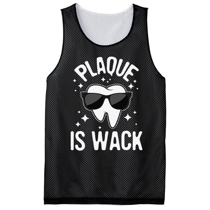 Plaque Is Wack Dentist Tooth Dental Hygienist Assistant Mesh Reversible Basketball Jersey Tank