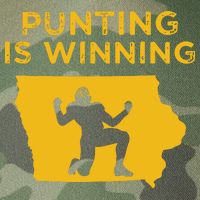 Punting Is Winning Iowa I Cheer For The Punter Legacy Tie Dye Trucker Hat