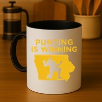 Punting Is Winning Iowa I Cheer For The Punter Mug