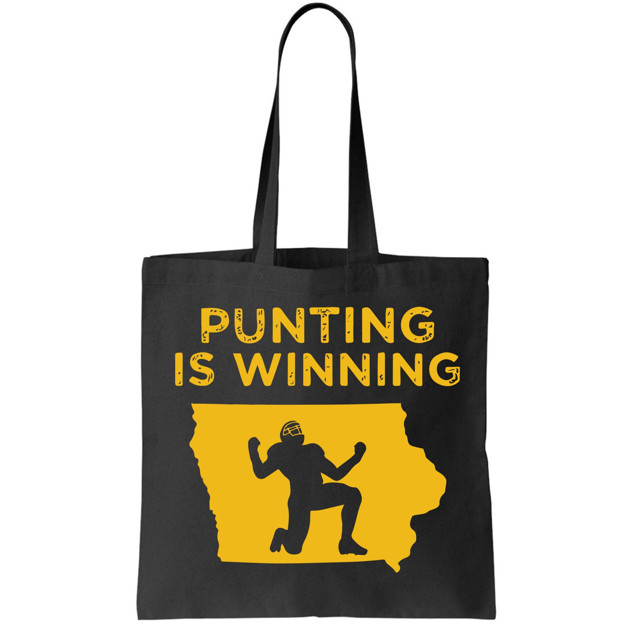 Punting Is Winning Iowa I Cheer For The Punter Bag