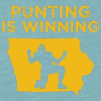 Punting Is Winning Iowa I Cheer For The Punter Sueded Cloud Jersey T-Shirt