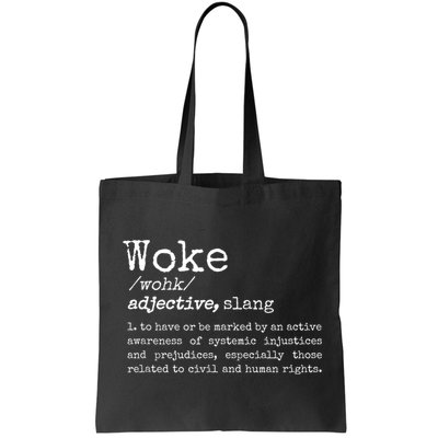 Politically Informed Woke Meaning Dictionary Definition Woke Bag