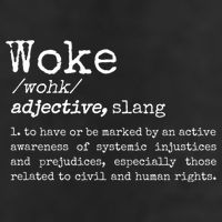 Politically Informed Woke Meaning Dictionary Definition Woke Golf Towel
