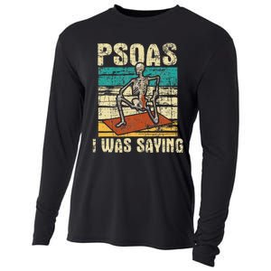 Psoas I Was Saying Massage Therapist Therapy LMT Masseuse Cooling Performance Long Sleeve Crew