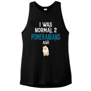 Pomeranian I was normal two Pomeranians ago Ladies PosiCharge Tri-Blend Wicking Tank