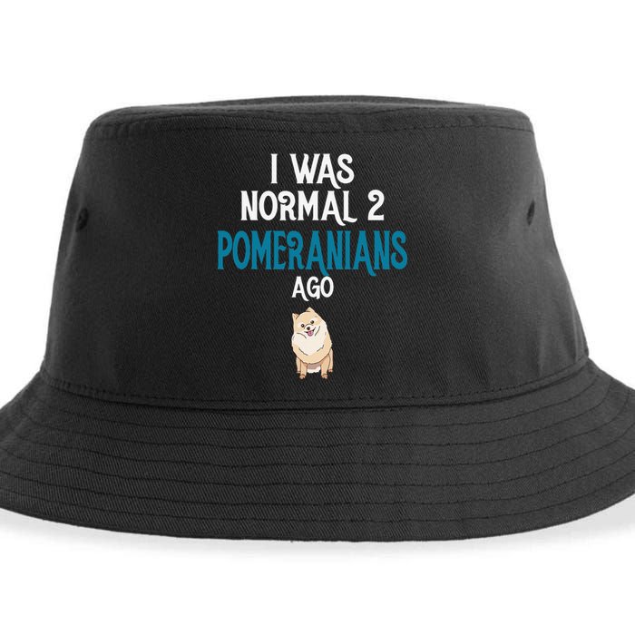 Pomeranian I was normal two Pomeranians ago Sustainable Bucket Hat