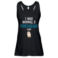 Pomeranian I was normal two Pomeranians ago Ladies Essential Flowy Tank