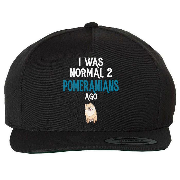 Pomeranian I was normal two Pomeranians ago Wool Snapback Cap