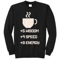 Pixel Coffee Power Up Wisdom Speed Energy Sweatshirt