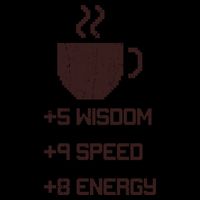 Pixel Coffee Power Up Wisdom Speed Energy Mug