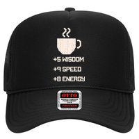 Pixel Coffee Power Up Wisdom Speed Energy Hat
