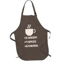 Pixel Coffee Power Up Wisdom Speed Energy Apron