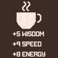 Pixel Coffee Power Up Wisdom Speed Energy Apron