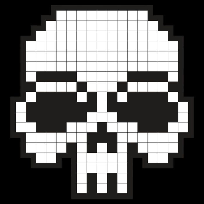 Pixel Video Game Death Skull Cooling Performance Long Sleeve Crew