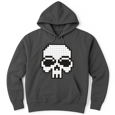 Pixel Video Game Death Skull Hoodie