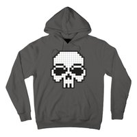 Pixel Video Game Death Skull Hoodie