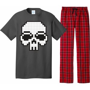 Pixel Video Game Death Skull Pajama Set