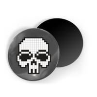 Pixel Video Game Death Skull Magnet